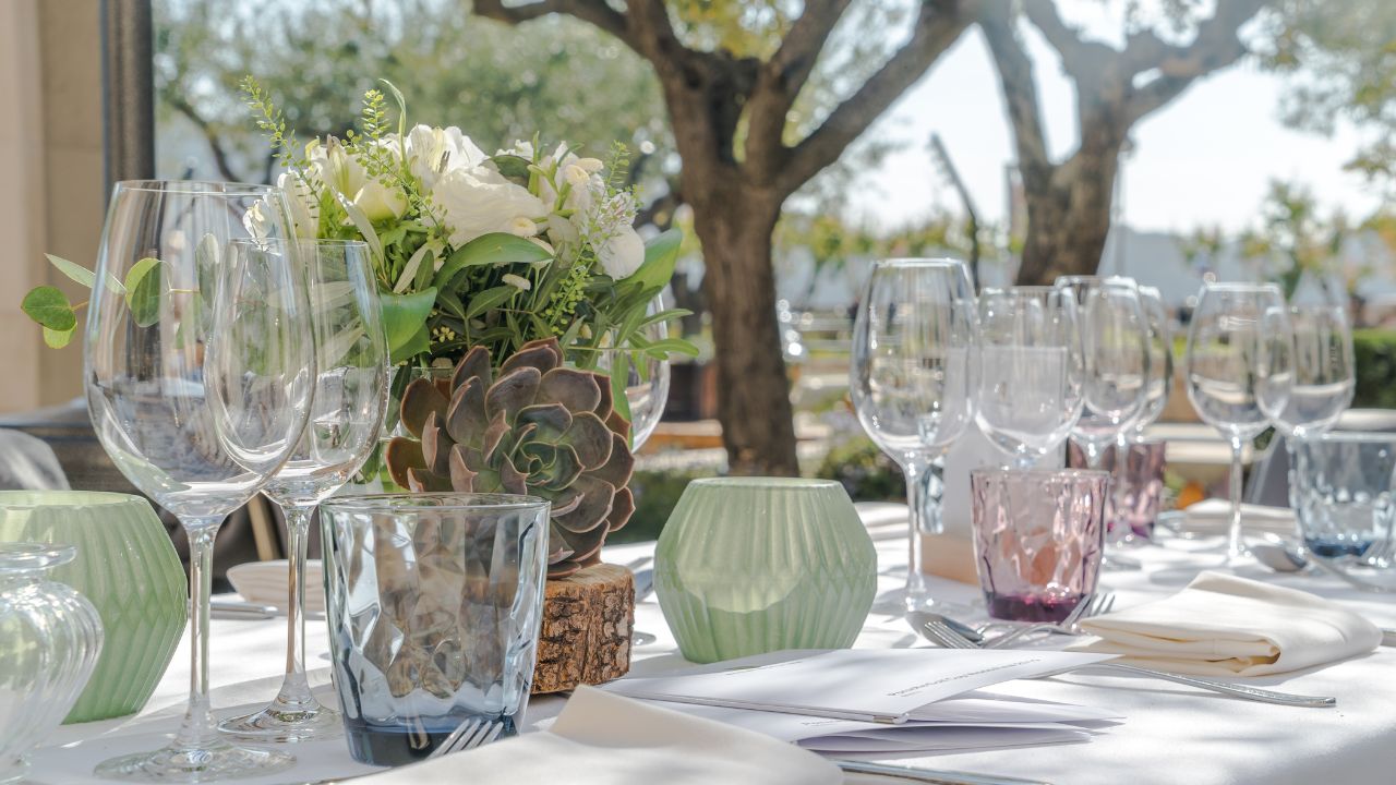 Elegant Glass and Crystal Accents